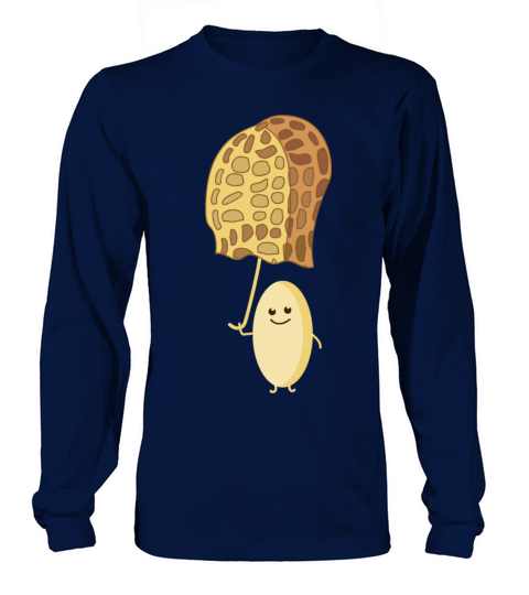 Funny peanut with umbrella Women's Long Sleeve