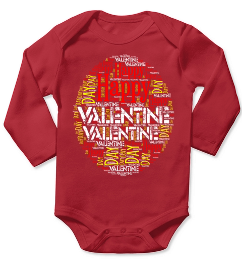 happy valentine day Long Sleeve Baby One-Piece