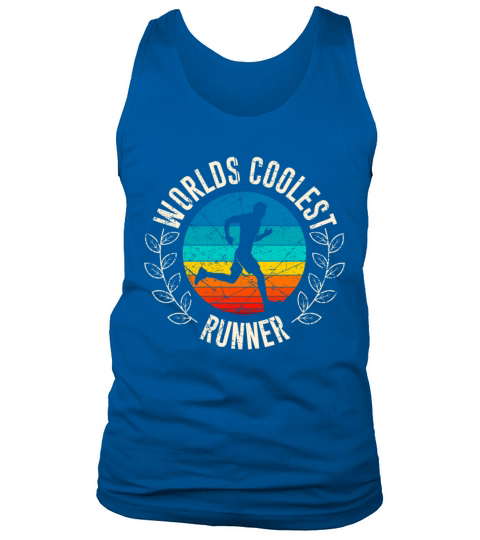 World coolest runner funny running Motive Men's Tank Top