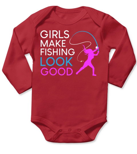 Funny Fishing Lover Fish Fisherman Gift Long Sleeve Baby One-Piece