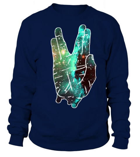 Vulcan greeting of trek hands finger v scifi scien Women's Sweatshirt