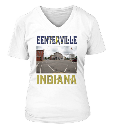 Centerville-Indiana V-neck T-Shirt Woman