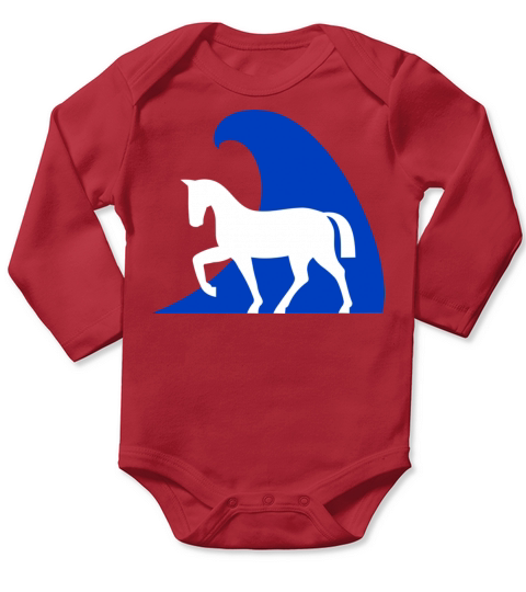 Horse Long Sleeve Baby One-Piece