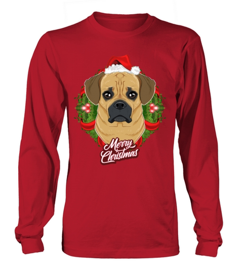 Puggle Lover I Merry Christmas Puggle Women's Long Sleeve