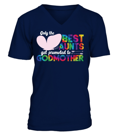 Only The Best Aunts Get Promoted Men's V-Neck T-shirt