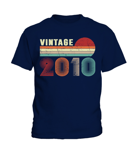 Vintage 2010 Funny 10 Years Old Kids 10th Birthday Kids T-Shirt