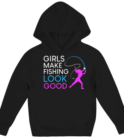 Funny Fishing Lover Fish Fisherman Gift Kids Hoodie