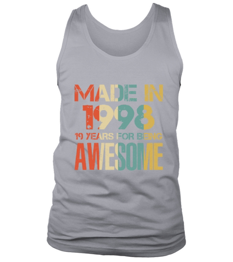 Made In 1998 20 Years Of Awesomeness t-shirt Men's Tank Top