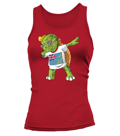 Tuvalu Dabbing Turtle Women's Tank Top