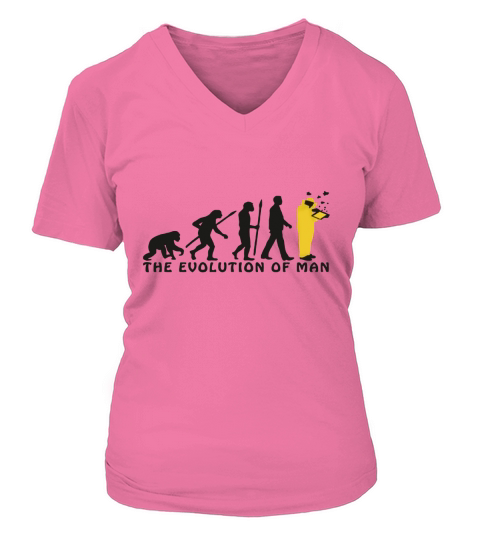 Evolution Of Man Beekeeper V-neck T-Shirt Woman