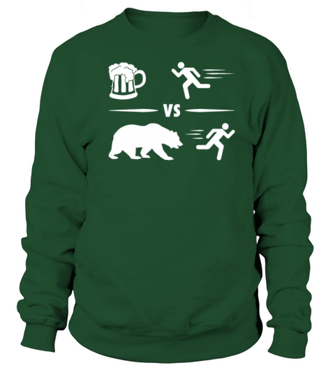 Funny Beer Vs Bear Women's Sweatshirt