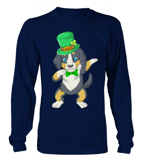 dabbing bernese st patricks day Women's Long Sleeve