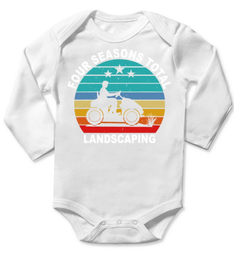 Four Season Total Landscaping Vintage Gift Long Sleeve Baby One-Piece