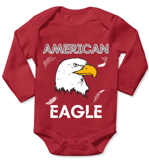 American Eagle Long Sleeve Baby One-Piece