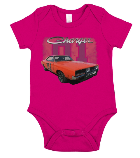 1969 Dodge Charger General Lee Short Sleeve Baby One-Piece