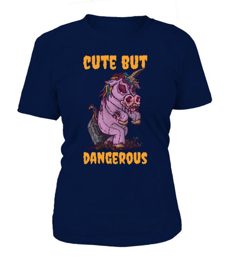 Cute But Dangerous Scary Unicorn Halloween Costume Women's T-Shirt
