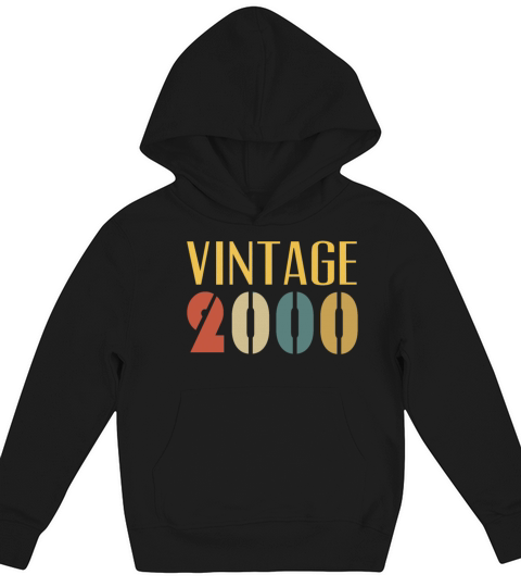 Vintage 2000 Cool 21st Birthday Gifts Men Women Kids Hoodie