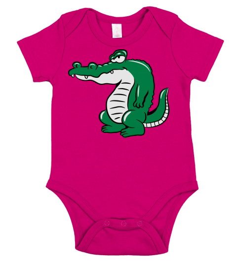crocodile head Short Sleeve Baby One-Piece