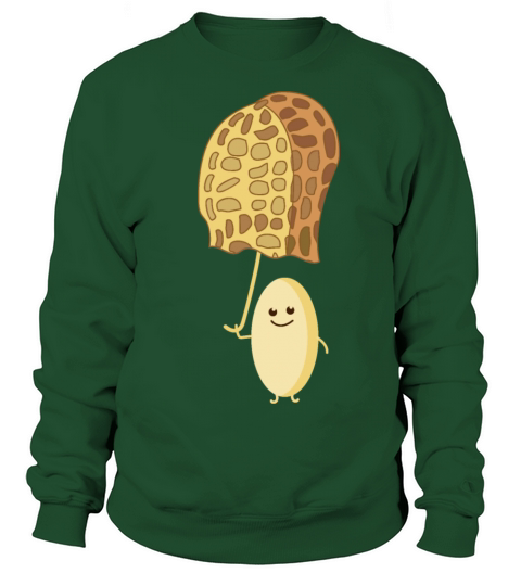 Funny peanut with umbrella Women's Sweatshirt