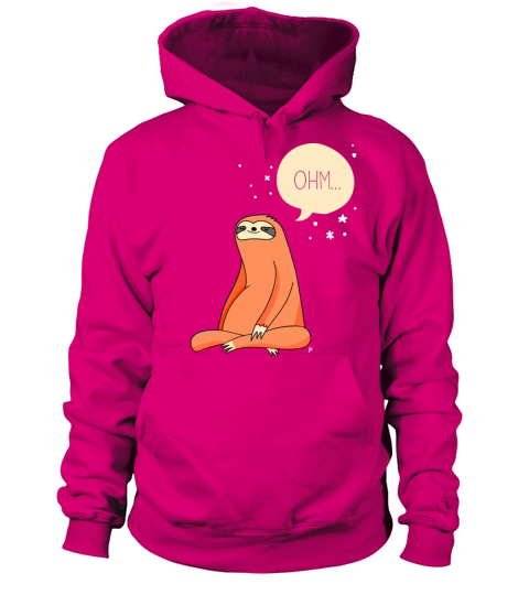 Ohm Meditating Sloth Doing Yoga Women's Hoodie
