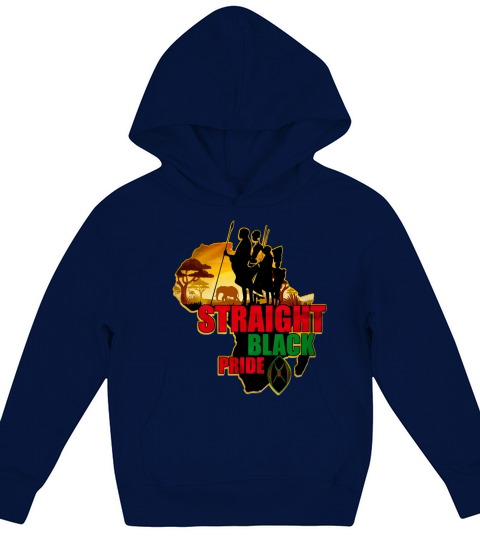 STRAIGHT BLACK PRIDE Kids Hoodie