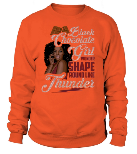 Black Chocolate Girl Wonder Rose Shape Thunder Women's Sweatshirt