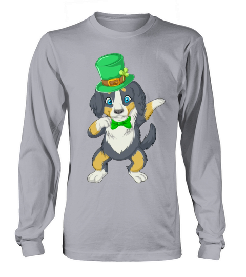 dabbing bernese st patricks day Men's Long Sleeve