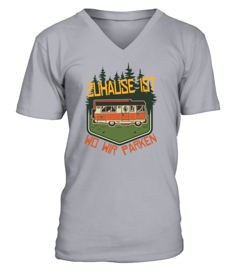 Home parking adventure hiking camping gift Men's V-Neck T-shirt