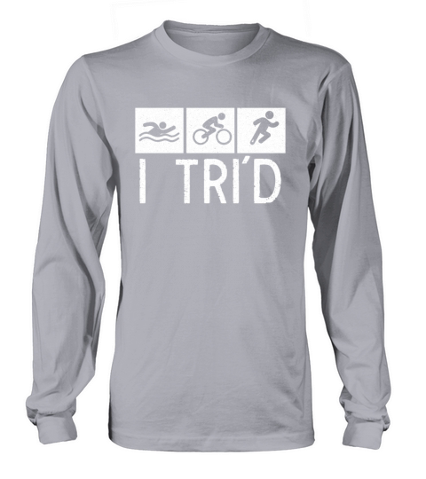 Triathlon Swim Bike Run Triathlete Sport Gift Men's Long Sleeve