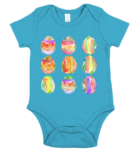 Easter eggs Short Sleeve Baby One-Piece