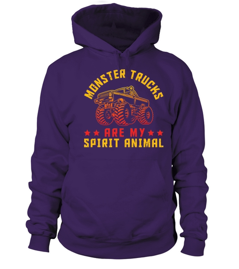 Retro Vintage Monster Trucks Are Men's Hoodie