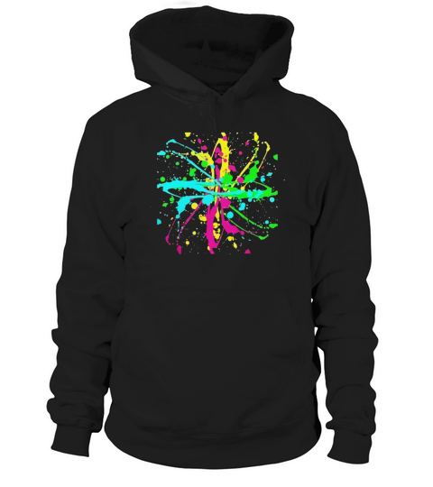 Colors Paint Splatter - Unisex Graffiti Spatter Graphic Design - Multicolor Hoodie Unisex