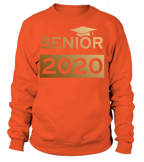 Senior 2020 Golden Color design gift idea Men's Sweatshirt