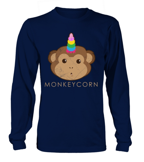 Unicorn Monkeycorn Unicorn Party Gift Idea Women's Long Sleeve
