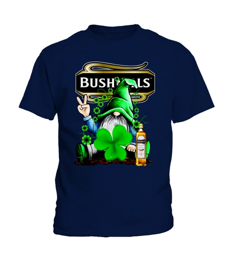 Gnome and Bushmills Irish Whiskey shamrock St Patrick’s Day shirt Kids T-Shirt