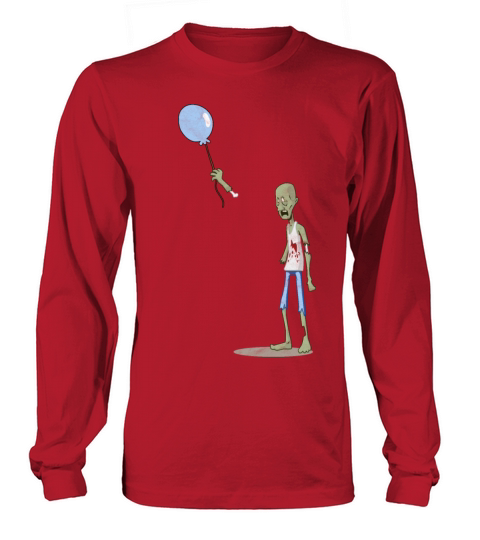 Zombie Balloon Funny Zombies Women's Long Sleeve