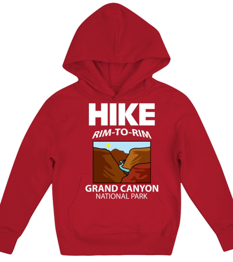 Rim-To-Rim Grand Canyon National Park Arizona Hike Kids Hoodie