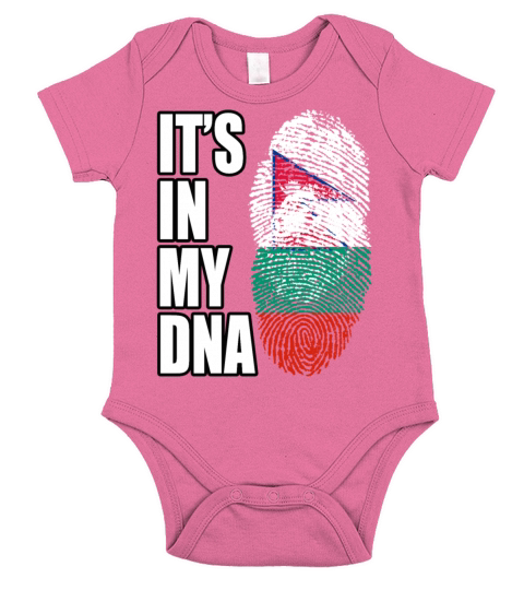 Bulgarian And Nepalese Mix DNA Flag Heritage Short Sleeve Baby One-Piece