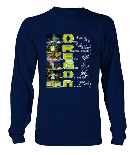 OREGON Minyon More Ruthy Hebard signatures Long sleeved Unisex