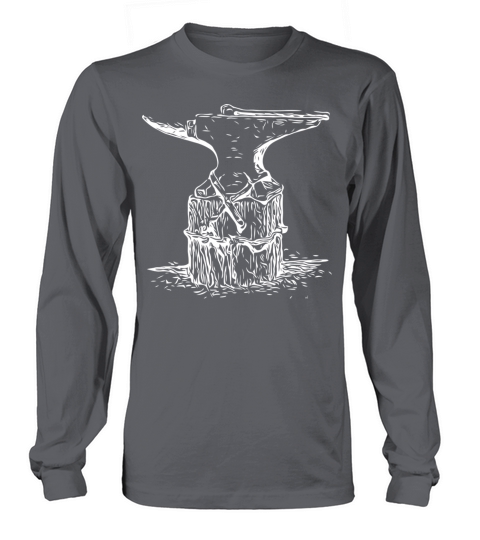 Distressed Vintage Blacksmith Anvil Women's Long Sleeve