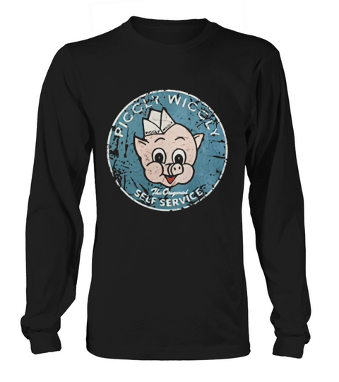 Piggly Wiggly Vintage The Original Self Service Classic Women's Long Sleeve