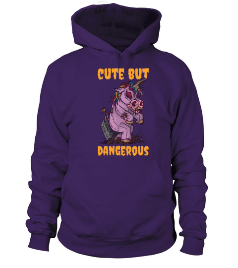 Cute But Dangerous Scary Unicorn Halloween Costume Men's Hoodie