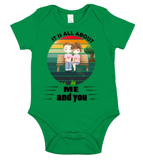 IT is all about me and you Short Sleeve Baby One-Piece