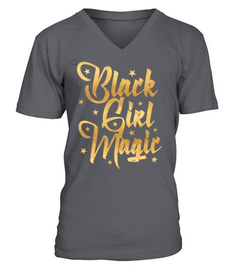 Black Girl Magic Shirt African Queen Women Gift Men's V-Neck T-shirt