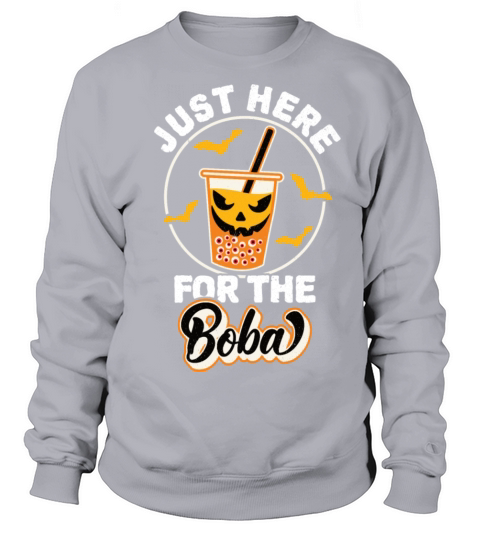 Halloween Bubble Tea With Pumpkin Face And Red Eye Women's Sweatshirt