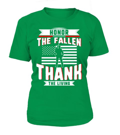 Honor The Fallen Thank The Living Memorial Day Women's T-Shirt