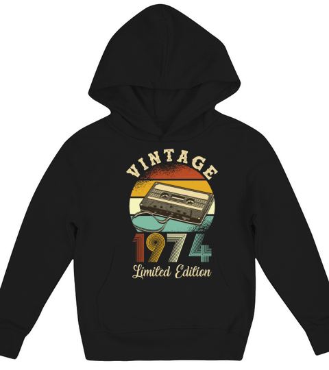 Vintage 1974 Kids Hoodie