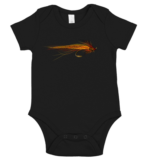 fly fishing hook Short Sleeve Baby One-Piece