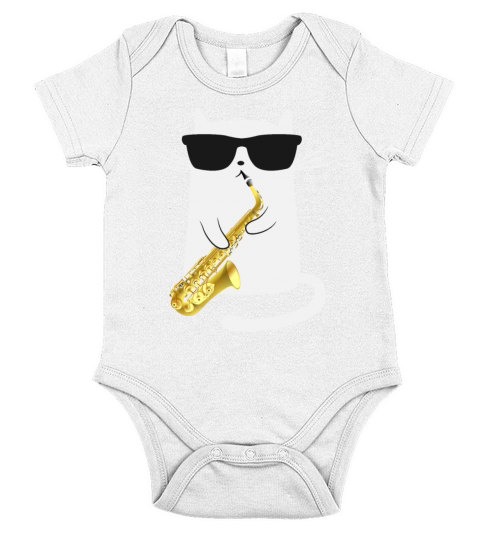 Funny Cat Short Sleeve Baby One-Piece