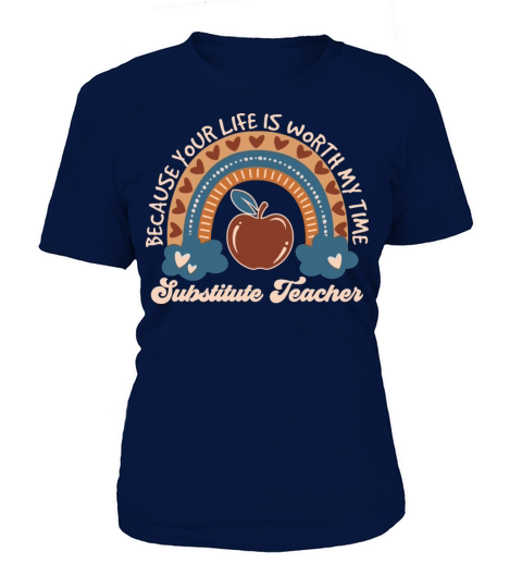 A Cute Substitute Teacher And Vintage Gift Idea Women's T-Shirt